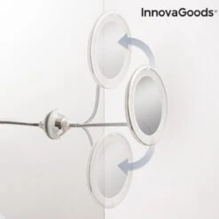Innovagoods Led Vergrotende Spiegel Met Flexibele Arm En Zuignap Mizoom - Spiegel Met Verlichting - Spiegel - Spiegel Met Zuignap - Spiegel Met Verlichting - Badkamerspiegel Met Led Verlichting - Spiegel Met Verlichting Make Up - Spiegel Met Licht -Modecosmetica Winkel 1200x1200 2249