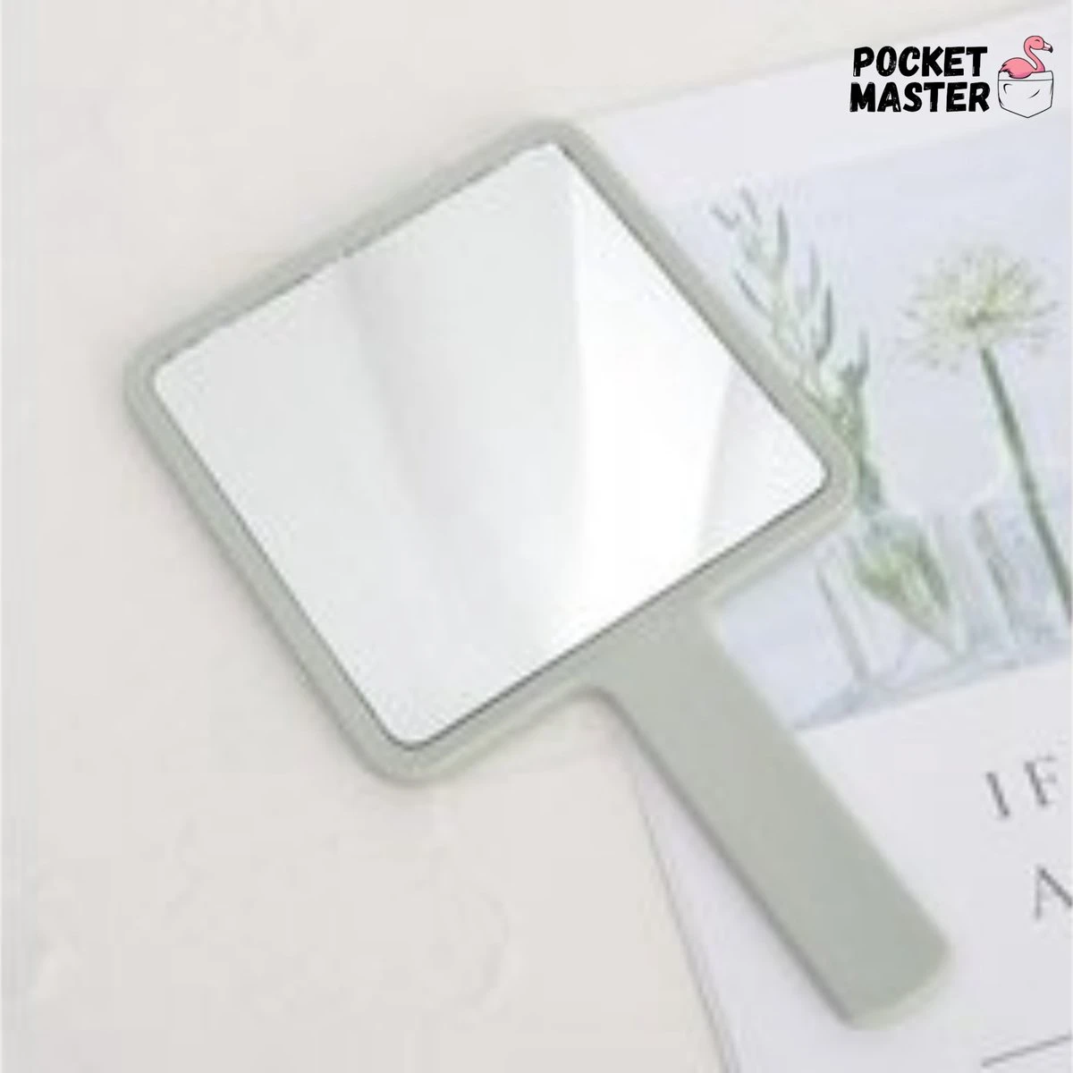 PocketMaster® Make-Up Spiegel / Handspiegel Met Handvat - Licht Groen - Klein - Compact - Handzaam - 8,0 X 8,0 Cm Spiegeloppervlak 6 PocketMaster® Make-Up Spiegel / Handspiegel Met Handvat - Licht Groen - Klein - Compact - Handzaam - 8,0 X 8,0 Cm Spiegeloppervlak - Image 4
