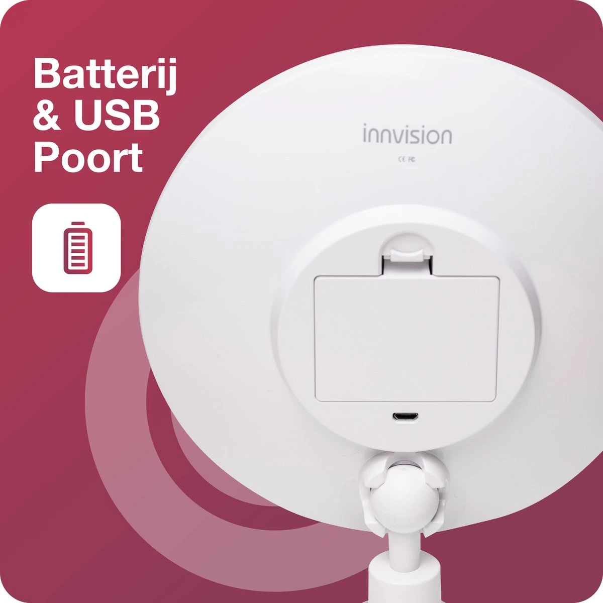 Innovision Make Up Spiegel - Met Verlichting En Zuignap - 360° Verstelbaar - Werkt Op Batterijen En Op Stroom - 5x Vergroot 5 Innovision Make Up Spiegel - Met Verlichting En Zuignap - 360° Verstelbaar - Werkt Op Batterijen En Op Stroom - 5x Vergroot - Image 3