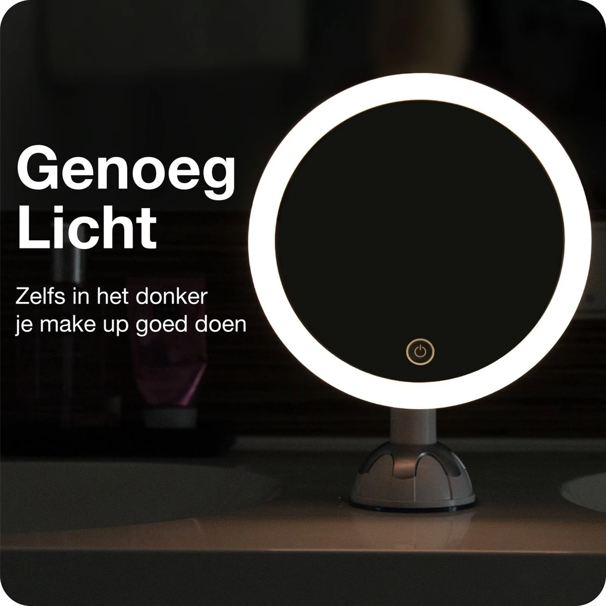 Innovision Make Up Spiegel - Met Verlichting En Zuignap - 360° Verstelbaar - Werkt Op Batterijen En Op Stroom - 5x Vergroot 12 Innovision Make Up Spiegel - Met Verlichting En Zuignap - 360° Verstelbaar - Werkt Op Batterijen En Op Stroom - 5x Vergroot - Image 10