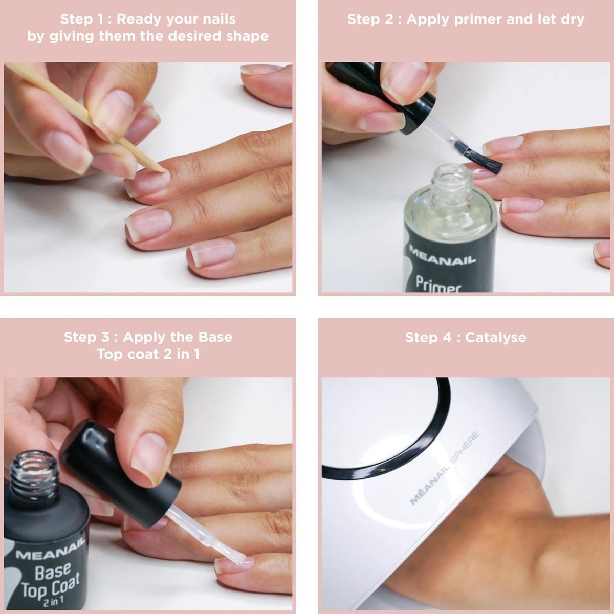 Méanail - Kit Sphère - Gellak – Led Lamp 48w - Gellak Starterspakket - Gel Nagellak 6 X 8ml 4 Méanail - Kit Sphère - Gellak – Led Lamp 48w - Gellak Starterspakket - Gel Nagellak 6 X 8ml - Image 2