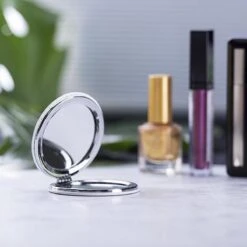 Merkloos Spiegeltje | Mini Spiegel | Zak Spiegel | Make Up Spiegeltje | Dubbele Klapspiegel - Wit -Modecosmetica Winkel 1200x1200 2401