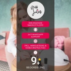 Miss Jules - 6-Delige Gellak Starterspakket - Nagellak - Kleur Rood & Roze - Glanzend & Dekkend Resultaat -Modecosmetica Winkel 1200x1200 251