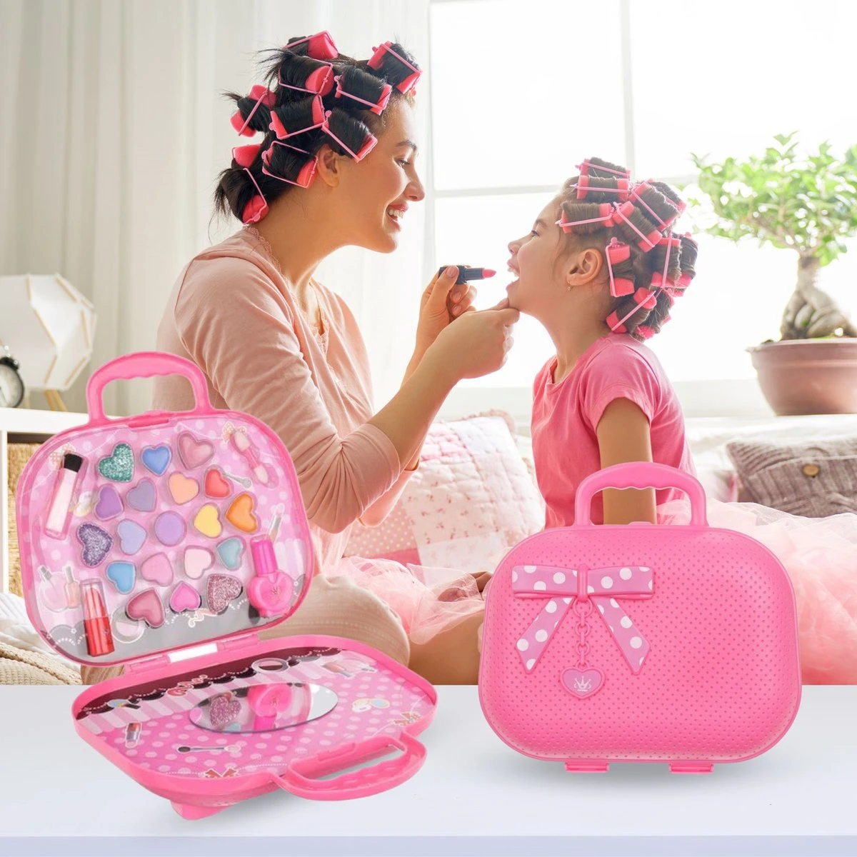 Make Up Koffer 25 Delig - Roze - Make Up Koffer Met Inhoud - Make Up Koffer Meisjes - Make Up Koffer Kinderen - Make Up Set Voor Meisjes 4 Make Up Koffer 25 Delig - Roze - Make Up Koffer Met Inhoud - Make Up Koffer Meisjes - Make Up Koffer Kinderen - Make Up Set Voor Meisjes - Image 2