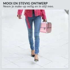 Confibel Cosmetica Koffer - Make Up Koffer Uitklapbaar - 5 Opbergbakken Make-up Koffer - Beautycase/Visagiekoffer /Cosmeticakoffer /Beautycase/ Nagelstylistekoffer - Roze 15 Confibel Cosmetica Koffer - Make Up Koffer Uitklapbaar - 5 Opbergbakken Make-up Koffer - Beautycase/Visagiekoffer /Cosmeticakoffer /Beautycase/ Nagelstylistekoffer - Roze -Modecosmetica Winkel 1200x1200 2548