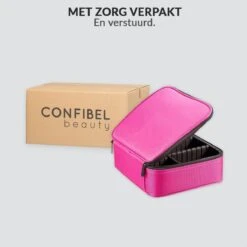 Cosmetica Koffer - Make-up Koffer Met Verstelbare Vakken - Visagie En Nagelstyliste Beauty Koffer - 26x23x9CM - Roze 25 Cosmetica Koffer - Make-up Koffer Met Verstelbare Vakken - Visagie En Nagelstyliste Beauty Koffer - 26x23x9CM - Roze -Modecosmetica Winkel 1200x1200 2571
