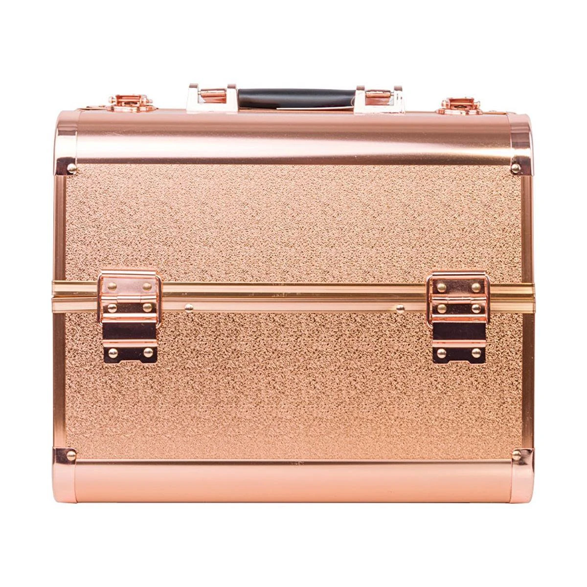 Aluminium Koffer Rosé Gold Met Opbergvakken 6 Aluminium Koffer Rosé Gold Met Opbergvakken - Image 4