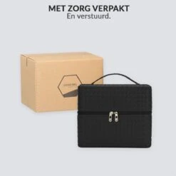 Confibel Make Up Koffer - Uitklapbaar - 5 Opbergbakken - Met Spiegel - Zwart 31 Confibel Make Up Koffer - Uitklapbaar - 5 Opbergbakken - Met Spiegel - Zwart -Modecosmetica Winkel 1200x1200 2610