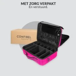 Cosmetica Koffer - Make-up Koffer Met Verstelbare Vakken - Visagie En Nagelstyliste Beauty Koffer - 35x25x11CM - Roze 20 Cosmetica Koffer - Make-up Koffer Met Verstelbare Vakken - Visagie En Nagelstyliste Beauty Koffer - 35x25x11CM - Roze -Modecosmetica Winkel 1200x1200 2619