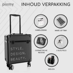 PIXMY® - MT130-S - Make Up Koffer - Cosmetica Koffer - DESIGN -Modecosmetica Winkel 1200x1200 2625