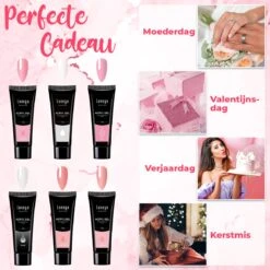 Luneya Polygel Kit - 6 Kleuren - Polygel Nagels Starterspakket - Tasje - Incl. UV LED Lamp 19 Luneya Polygel Kit - 6 Kleuren - Polygel Nagels Starterspakket - Tasje - Incl. UV LED Lamp -Modecosmetica Winkel 1200x1200 28