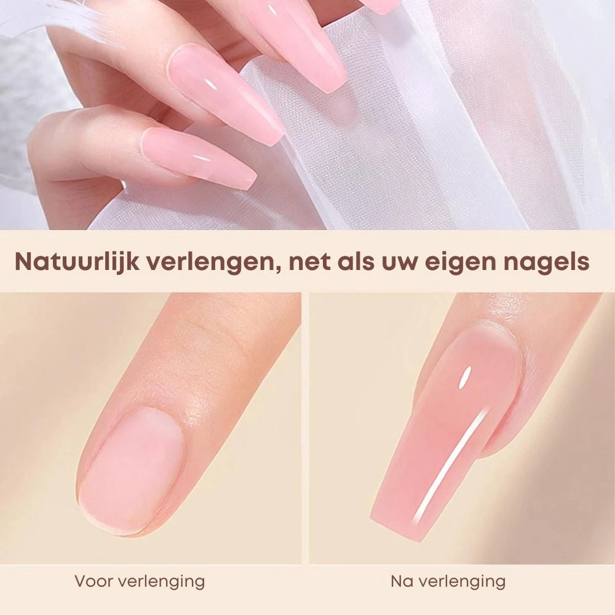 Merkloos Polygel Nagels Starterspakket | 12 Stuks | Langdurig | Polygel Kit | Polygel Nagels | Set 3 4 Merkloos Polygel Nagels Starterspakket | 12 Stuks | Langdurig | Polygel Kit | Polygel Nagels | Set 3 - Image 2