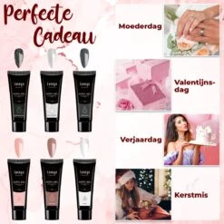 Luneya Polygel Kit - Black Pink Edition - 6 Kleuren - Polygel Nagels Starterspakket - Tasje - Incl. UV LED Lamp 17 Luneya Polygel Kit - Black Pink Edition - 6 Kleuren - Polygel Nagels Starterspakket - Tasje - Incl. UV LED Lamp -Modecosmetica Winkel 1200x1200 303