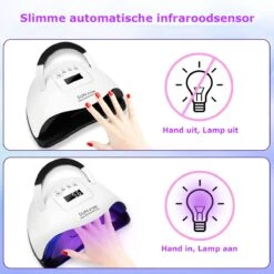 Nageldroger - Nageldrogers - 80 Watt UV LED Lamp Nagels - 45 Leds - Nagellak Droger - UV LED Lamp - Nagellamp - Nail Dryer - Nageldroger Voor Gel Nagellak - Gewone Nagellak - Wit 12 Nageldroger - Nageldrogers - 80 Watt UV LED Lamp Nagels - 45 Leds - Nagellak Droger - UV LED Lamp - Nagellamp - Nail Dryer - Nageldroger Voor Gel Nagellak - Gewone Nagellak - Wit -Modecosmetica Winkel 1200x1200 342