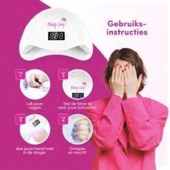 TheBeautyWay Nageldroger - Voor Gelnagels - Geschikt Voor Elke Nagel Gellak - 24 LEDs 14 TheBeautyWay Nageldroger - Voor Gelnagels - Geschikt Voor Elke Nagel Gellak - 24 LEDs -Modecosmetica Winkel 1200x1200 349