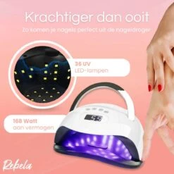 Rebela | Nageldroger | Gelnagels | GEL UV LED Nail Lamp 168w | UV Lamp Gelnagels | Led Nagellamp | Nageldroger | Wit 18 Rebela | Nageldroger | Gelnagels | GEL UV LED Nail Lamp 168w | UV Lamp Gelnagels | Led Nagellamp | Nageldroger | Wit -Modecosmetica Winkel 1200x1200 356