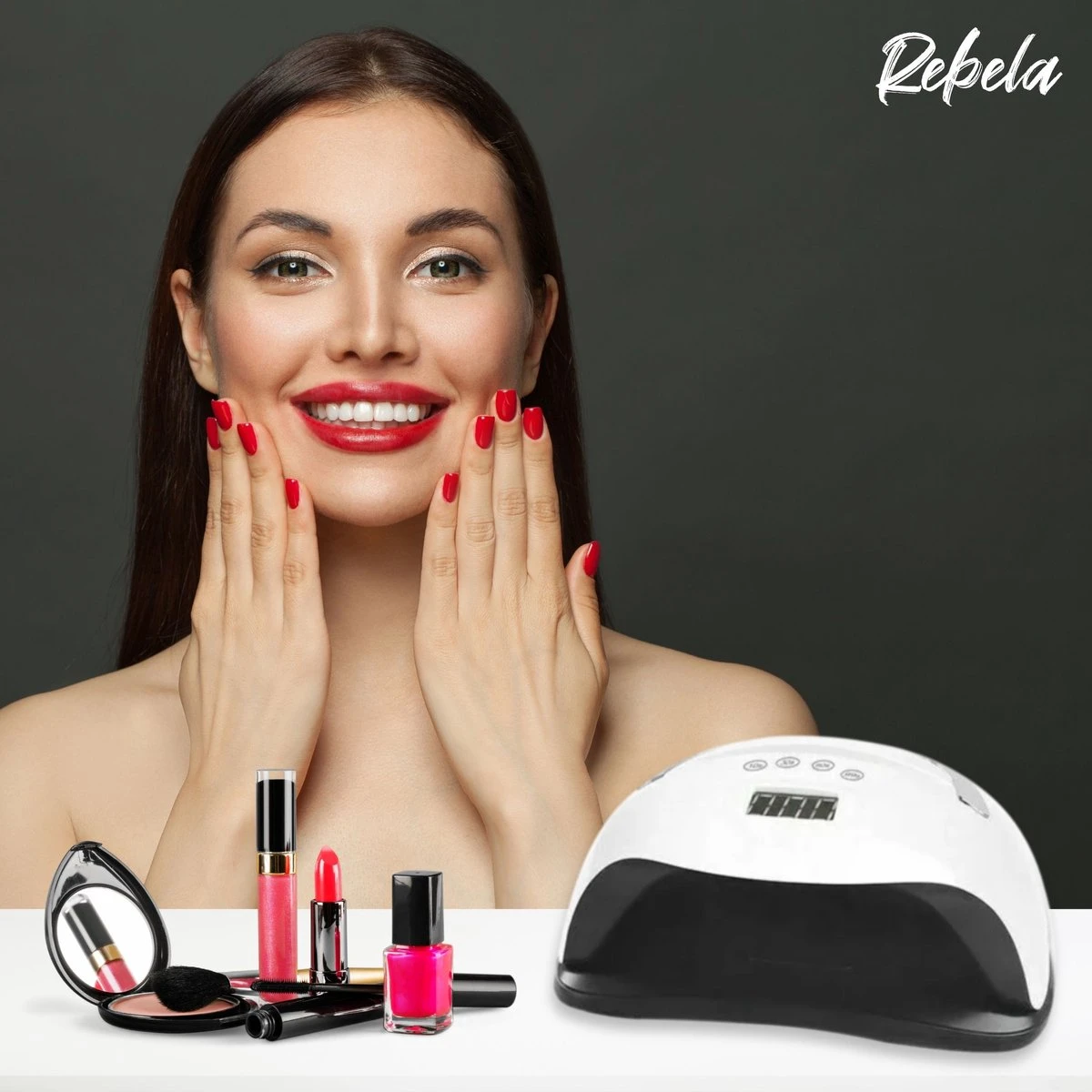 Rebela | Nageldroger | Gelnagels | GEL UV LED Nail Lamp 168w | UV Lamp Gelnagels | Led Nagellamp | Nageldroger | Wit 10 Rebela | Nageldroger | Gelnagels | GEL UV LED Nail Lamp 168w | UV Lamp Gelnagels | Led Nagellamp | Nageldroger | Wit - Image 8