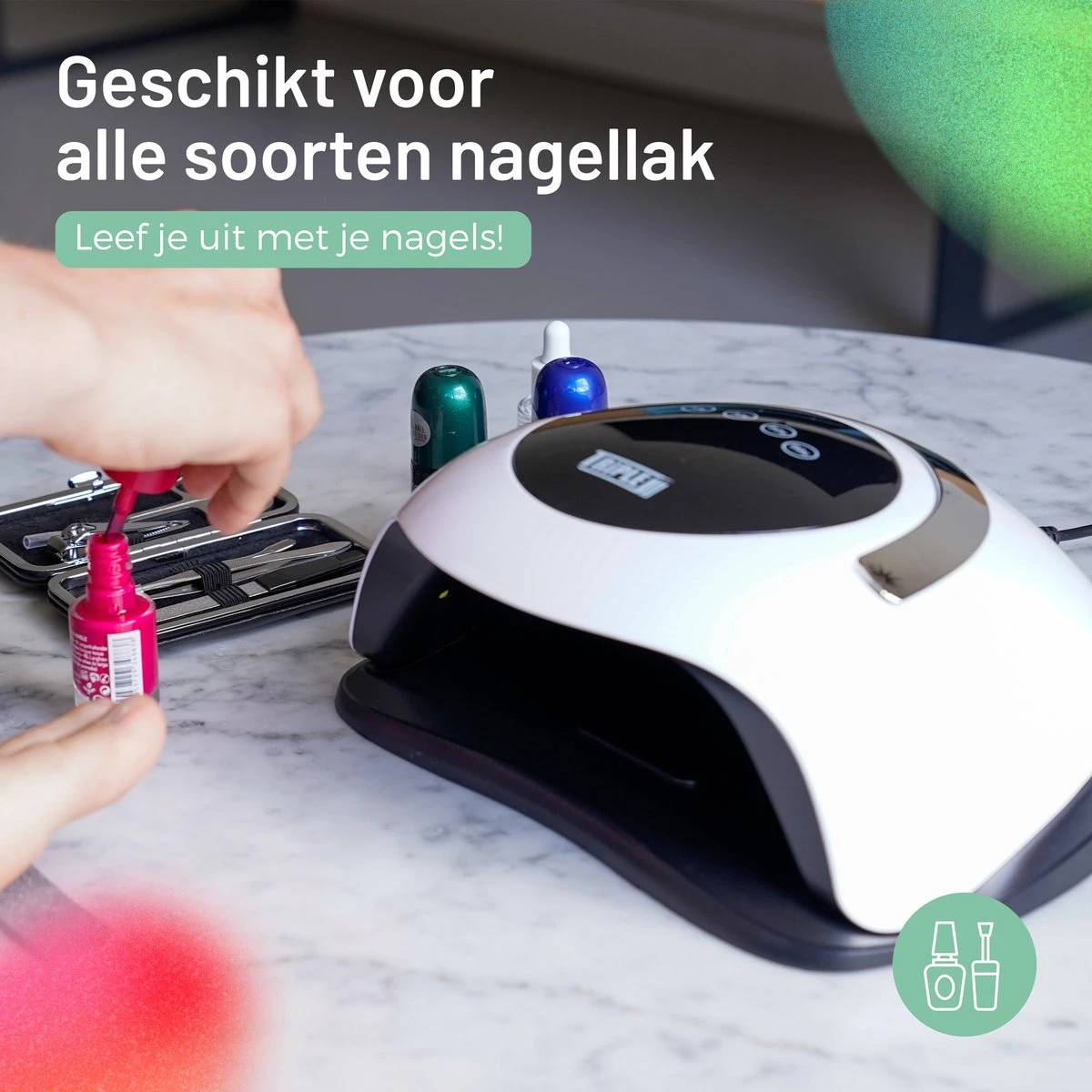 Triple J® UV Lamp Gelnagels - Nageldroger - Nagellamp - Automatische Timer - 36 LEDs - Wit 5 Triple J® UV Lamp Gelnagels - Nageldroger - Nagellamp - Automatische Timer - 36 LEDs - Wit - Image 3