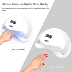 Adge - 54W LED Nageldroger Voor Gelnagels - Geschikt Voor ALLE Nagel Gellak - 36 LEDs - Met Timer -Modecosmetica Winkel 1200x1200 384