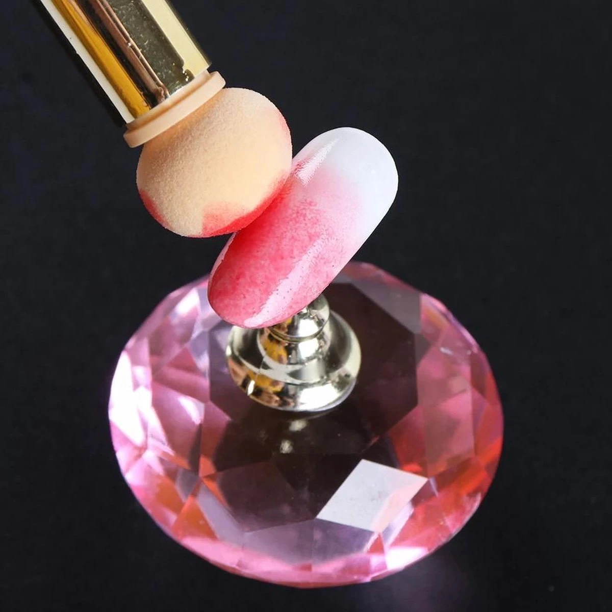 GUAPÀ - Nail Art Blooming Spons & Stempel Penseel Voor Het Maken Van Babyboom En Holografisch Effecten Op Je Nagels - Kleur Roze 7 GUAPÀ - Nail Art Blooming Spons & Stempel Penseel Voor Het Maken Van Babyboom En Holografisch Effecten Op Je Nagels - Kleur Roze - Image 5