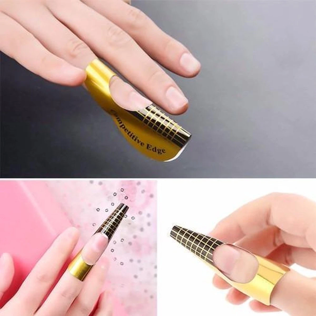 GUAPÀ | Acryl Nagel Sjablonen - Nail Forms - French Manicure - Goud | 500 Stuks 6 GUAPÀ | Acryl Nagel Sjablonen - Nail Forms - French Manicure - Goud | 500 Stuks - Image 4