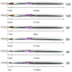 Kwalitatieve Acryl Penseel - Nageldecoratie Pen - #10 Pink Diamond -Modecosmetica Winkel 1200x1200 547