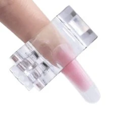 Merkloos Polygel Klem - Dual Form Klem - Nagelklem - 5 STUKS -Nagel Clip Voor Het Ondersteunen Van Siliconen Nagel Tips