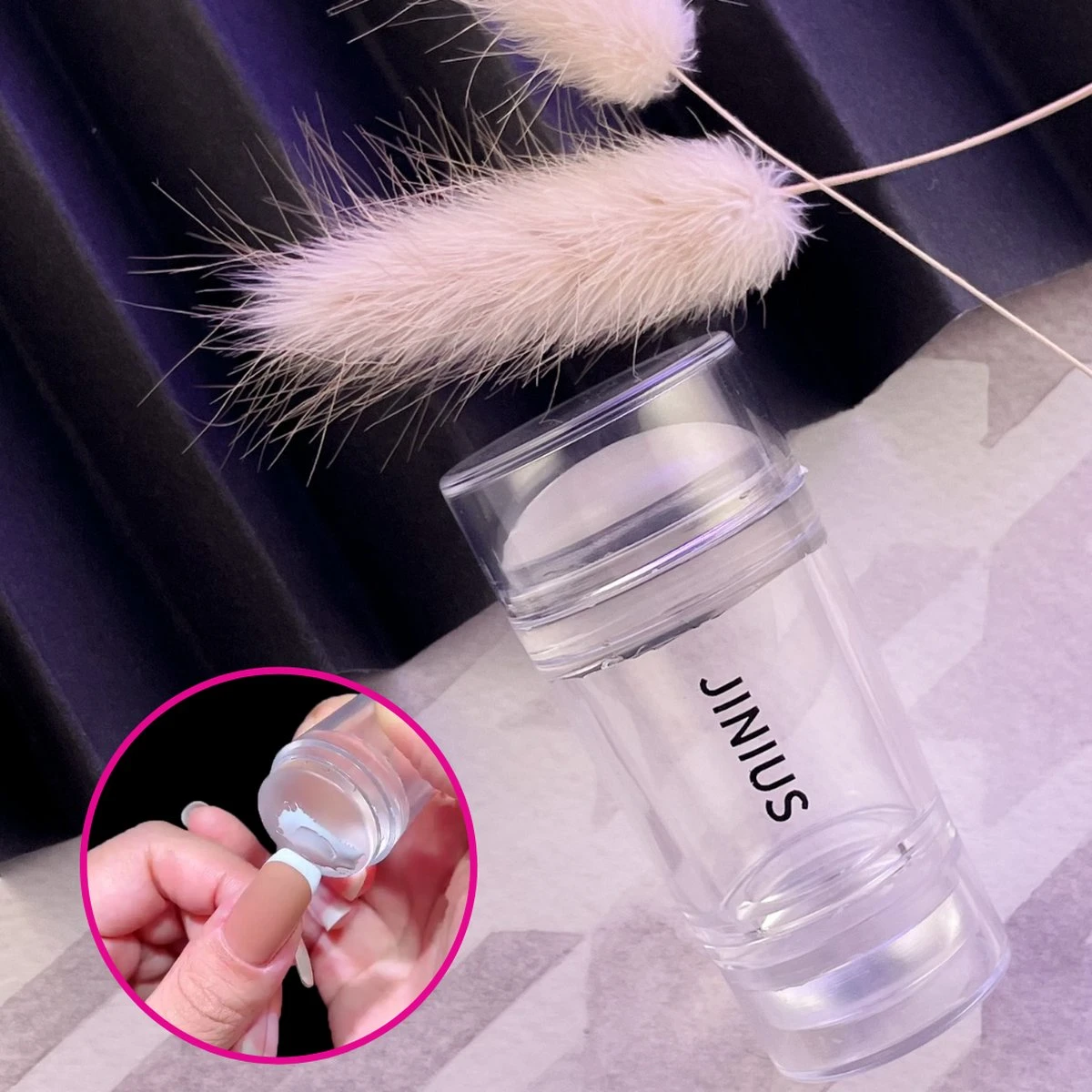 Jinius ® - Nagelstempel - Nagel Stempel - Nailstamp - Nail Stamp - Nagel Kussen - Nagelkussen - Nagelkussentje - Silicone Stempel - French Nails - Doorzichtige Stempel - Dubbel 3 Jinius ® - Nagelstempel - Nagel Stempel - Nailstamp - Nail Stamp - Nagel Kussen - Nagelkussen - Nagelkussentje - Silicone Stempel - French Nails - Doorzichtige Stempel - Dubbel