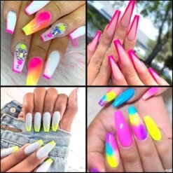Royala Neon Nagel Poeder - Nagel Nail Art Neon Glitter Poeder - 12 Potjes Aan Neon Kleuren - Nail Art -Modecosmetica Winkel 1200x1200 577