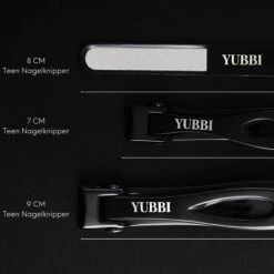 YUBBI™ Premium Zwart Nagelknipper Set - Nageltang - Pedicure - Teennagels - Vingernagels - Teennagelknipper - Nagelschaar - Nail Clipper -Modecosmetica Winkel 1200x1200 600
