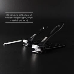 YUBBI™ Premium Zwart Nagelknipper Set - Nageltang - Pedicure - Teennagels - Vingernagels - Teennagelknipper - Nagelschaar - Nail Clipper -Modecosmetica Winkel 1200x1200 602