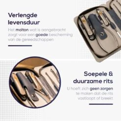 Skeraxo 8-delige Luxe Verschillende Tools - Professioneel Manicure Set & Pedicureset Met Nagelvijl & Nageltang – Behandeling Nagels En Huid -Modecosmetica Winkel 1200x1200 639