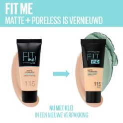Maybelline Fit Me Matte & Poreless Foundation - 120 Classic Ivory -Modecosmetica Winkel 1200x1200 838