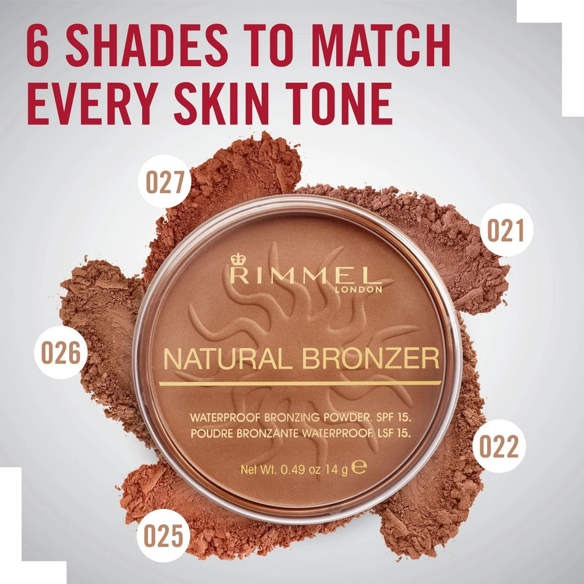 Rimmel London Natural Bronzer Bronzing Powder - 26 Sun Kissed 5 Rimmel London Natural Bronzer Bronzing Powder - 26 Sun Kissed - Image 3