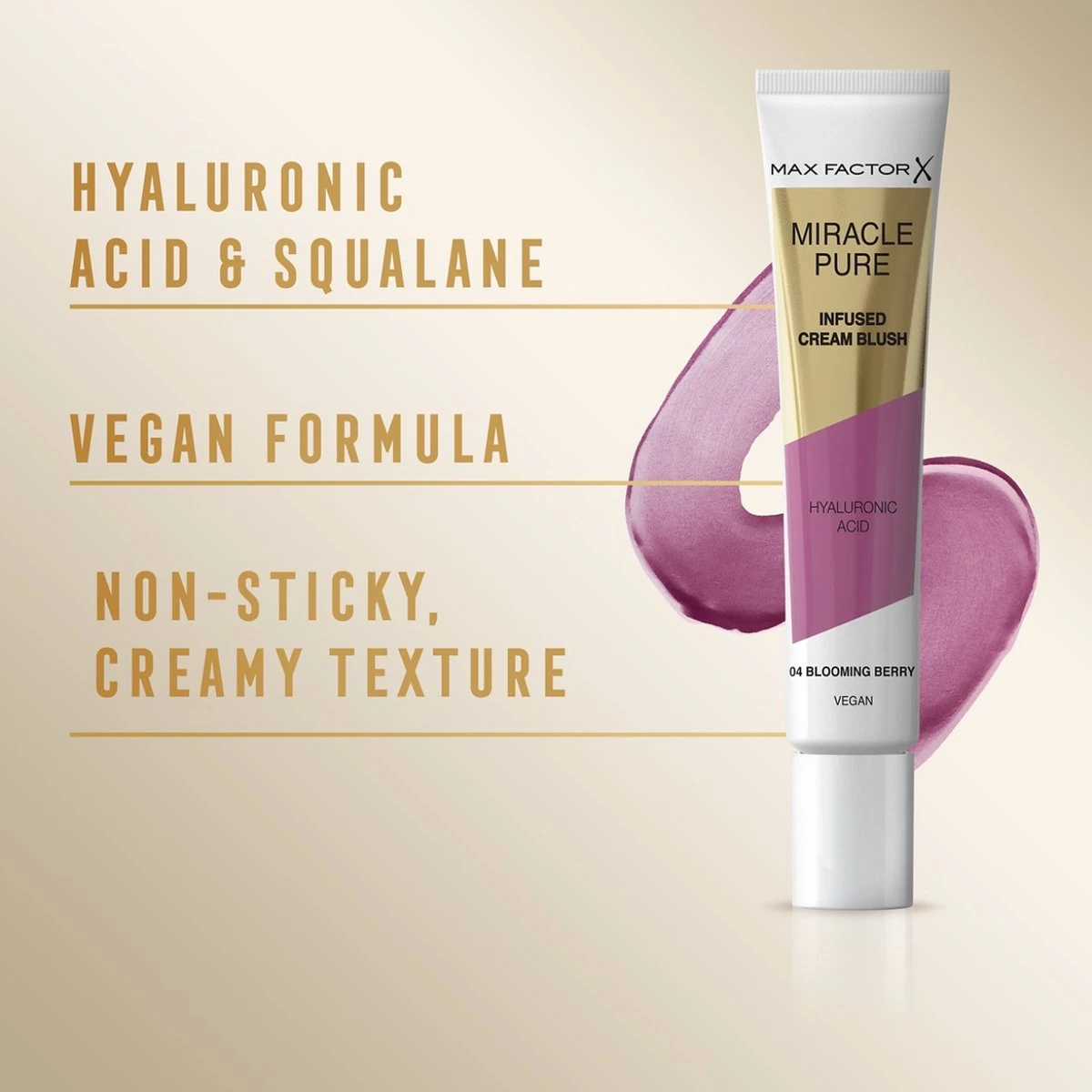 Max Factor Miracle Pure Vegan Blush - 004 Blooming Berry 6 Max Factor Miracle Pure Vegan Blush - 004 Blooming Berry - Image 4