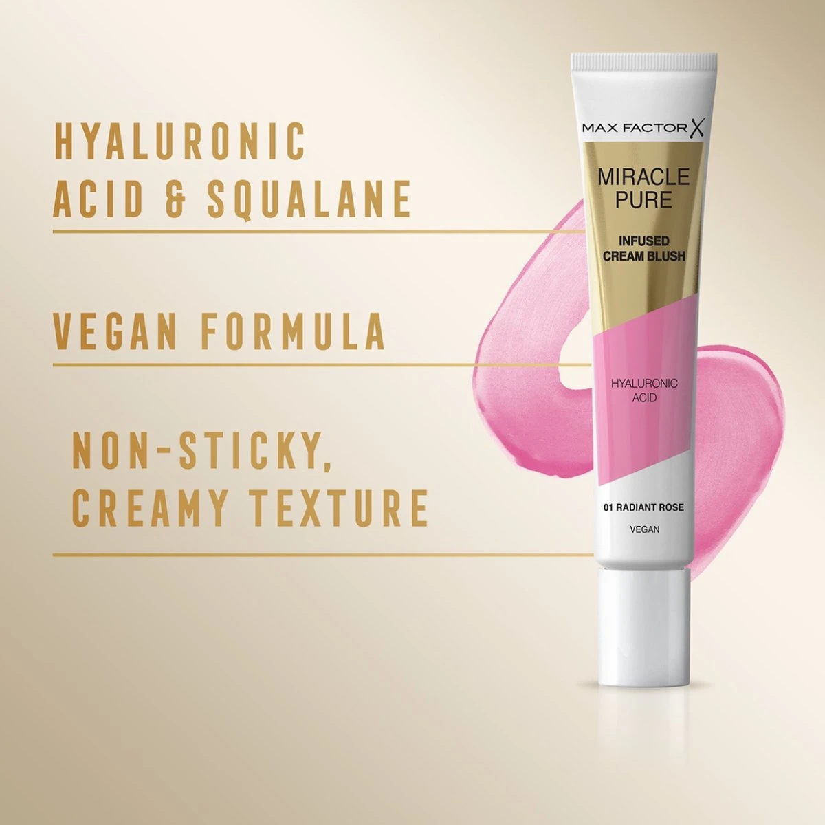 Max Factor Miracle Pure Vegan Blush - 001 Radiant Rose 6 Max Factor Miracle Pure Vegan Blush - 001 Radiant Rose - Image 4