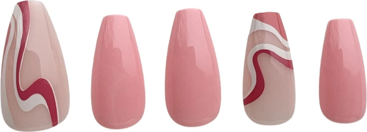 Nailsupplier 'Strawberry Hill' | Roze Nepnagels Met Print | Plaknagels | Kunstnagels Met Lijm | Press On Nails 3 Nailsupplier 'Strawberry Hill' | Roze Nepnagels Met Print | Plaknagels | Kunstnagels Met Lijm | Press On Nails