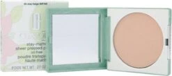 Clinique Stay-Matte Sheer Pressed Powder - 03 Stay Beige - 7,6 G 15 Clinique Stay-Matte Sheer Pressed Powder - 03 Stay Beige - 7,6 G -Modecosmetica Winkel 1200x533