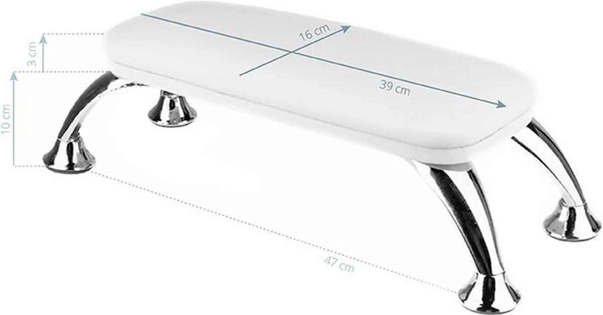 Merkloos Armsteun Voor Nagelstyliste Wit, Op Pootjes/ Handkussen/Armsteun/Armsteun Nagelstyliste/Nagelkussen/Handkussen Voor Manicure 4 Merkloos Armsteun Voor Nagelstyliste Wit, Op Pootjes/ Handkussen/Armsteun/Armsteun Nagelstyliste/Nagelkussen/Handkussen Voor Manicure - Image 2