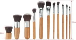 10-delig Bamboe Make-up Geschenkset- Make-up Kwasten - Make Up Brush- Poederkwast -Make Up Penselen Set -Foundation Kwast- Poeder Kwast- Concealer Brush- Lip Brush -Modecosmetica Winkel 1200x635