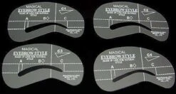 4 Stuks Wenkbrauw Mal - Template - Makeup - Sjabloon - Wenkbrauwpotlood -Modecosmetica Winkel 1200x639