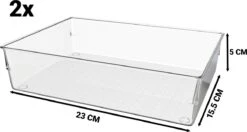 Waal® Lade Organizer (set Van 13 Bakjes) - Lade Verdeler - Keuken - Kantoor - Make-up - Bureau - Transparant -Modecosmetica Winkel 1200x641