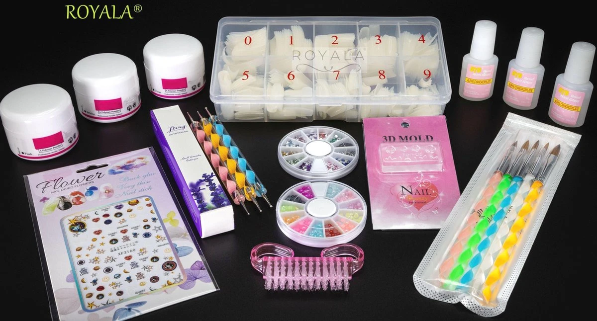 Royala - Acrylnagels Starters Pakket Large|L| 125 Delig | 94 Colors | Acryl Nagels Set | Acryl Starter Kit | Nail Art Pakket | 500 Franse Nageltips | Manicure Set Voor Nail Art Kit | Nagel Decoratie | Acryl Poeder | Acryl Vloeistof | Monomeer 15 Royala - Acrylnagels Starters Pakket Large|L| 125 Delig | 94 Colors | Acryl Nagels Set | Acryl Starter Kit | Nail Art Pakket | 500 Franse Nageltips | Manicure Set Voor Nail Art Kit | Nagel Decoratie | Acryl Poeder | Acryl Vloeistof | Monomeer - Image 13