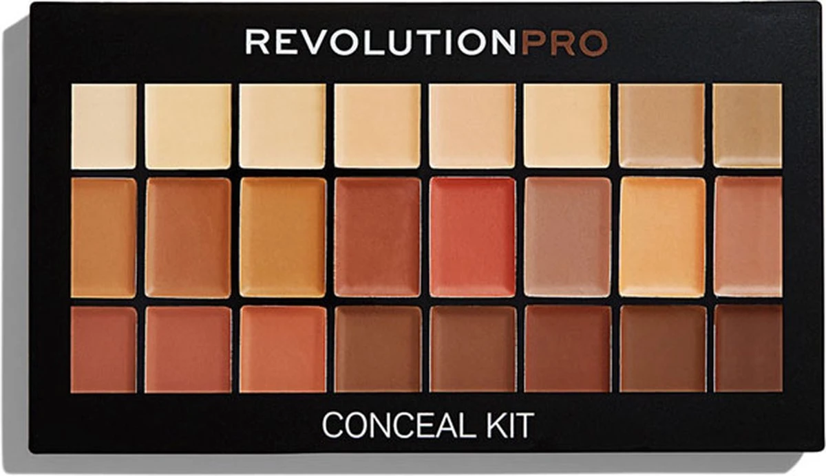 Makeup Revolution Pro Cream Conceal Kit - Medium/Dark 4 Makeup Revolution Pro Cream Conceal Kit - Medium/Dark - Image 2