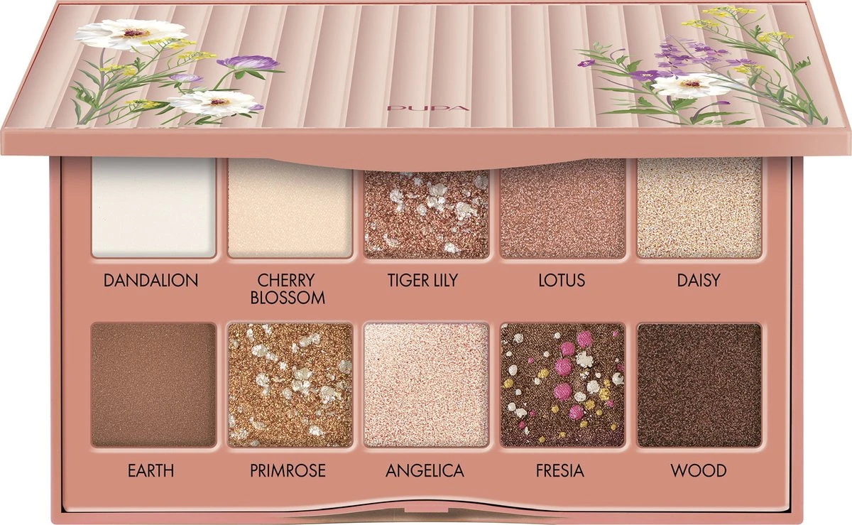 Pupa Sunny Afternoon Eyes Palette 001 Flowers Field 3 Pupa Sunny Afternoon Eyes Palette 001 Flowers Field
