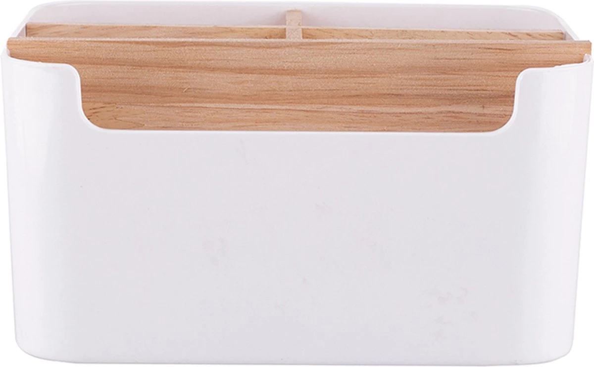 Altom Design Badkamer Orginazer 5-vaks - Gemaakt Van Ecologisch Bamboe - 18 X 14,5 X 9,5 Cm - Wit Bruin - Natura Line - Bamboo - Make-up Opbergbox 5 Altom Design Badkamer Orginazer 5-vaks - Gemaakt Van Ecologisch Bamboe - 18 X 14,5 X 9,5 Cm - Wit Bruin - Natura Line - Bamboo - Make-up Opbergbox - Image 3