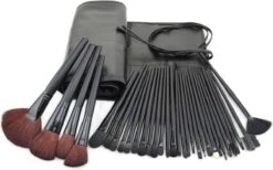 Evvie Professionele Make-up Kwasten In Luxe Etui - Kwastenset - Zwart - 32 Stuks 10 Evvie Professionele Make-up Kwasten In Luxe Etui - Kwastenset - Zwart - 32 Stuks -Modecosmetica Winkel 1200x746 2