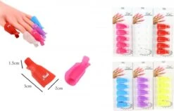 Nagellak Remover Clips | Nagelclips | 10 Stuks | Alles Kleuren -Modecosmetica Winkel 1200x770