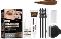 2 In 1 - Henna Wenkbrauwverf En Wimperverf - Bruin - Henna Brows - DIY Henna Brows Kit - Starterspakket