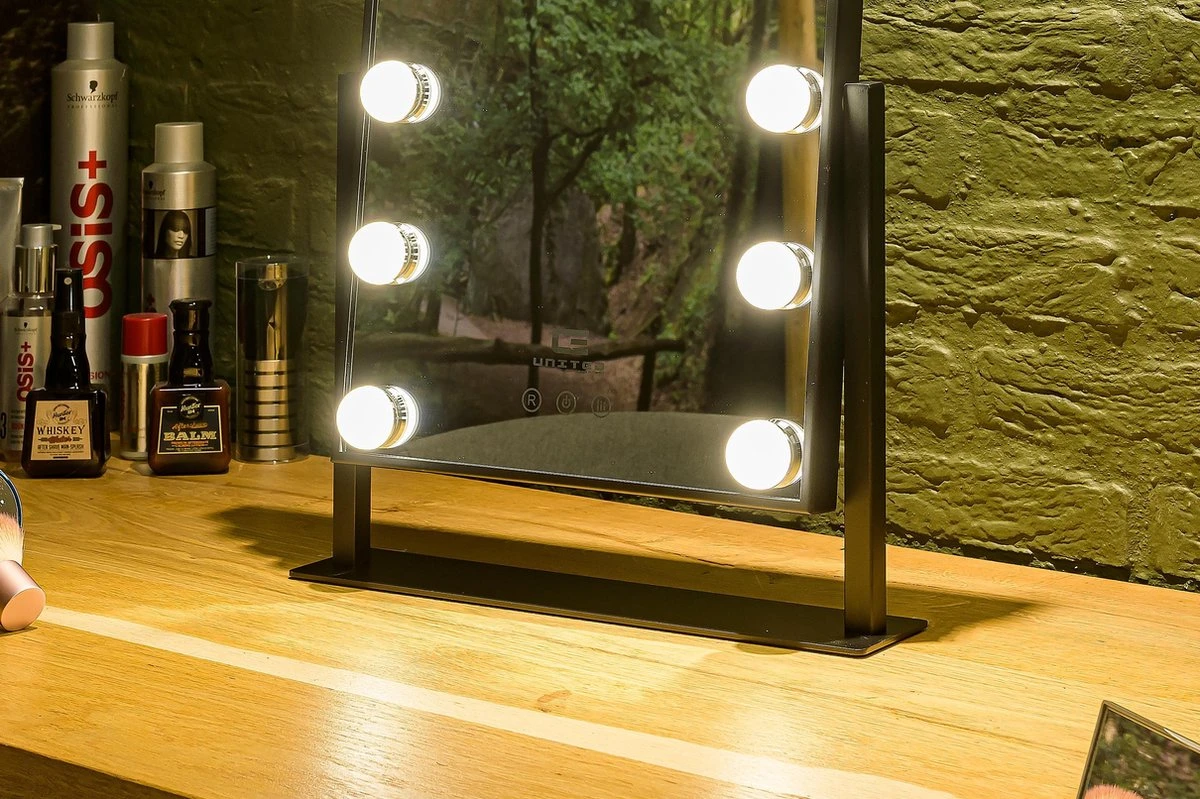 United Entertainment - Hollywood Spiegel Met 12 LEDs - 36x47,5 Cm - Zwart 5 United Entertainment - Hollywood Spiegel Met 12 LEDs - 36x47,5 Cm - Zwart - Image 3